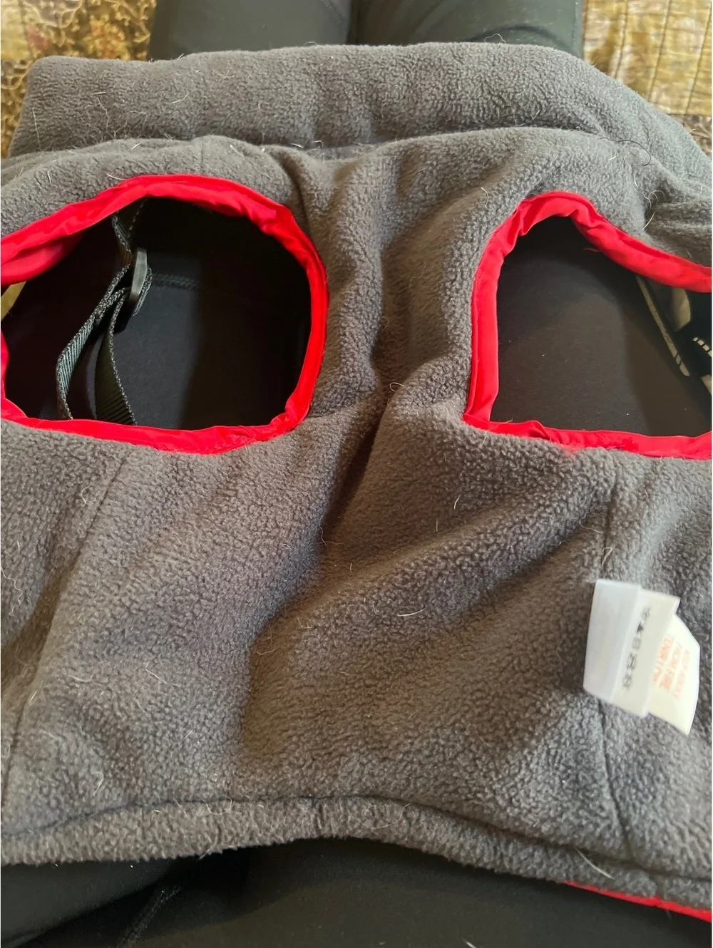 Nautica Pet Medium Red and Gray Insulated Dog Jacket with Harness